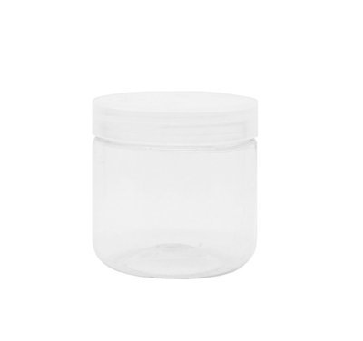150g, PET, Clear Plastic Cream Jar w/ Clear Cap