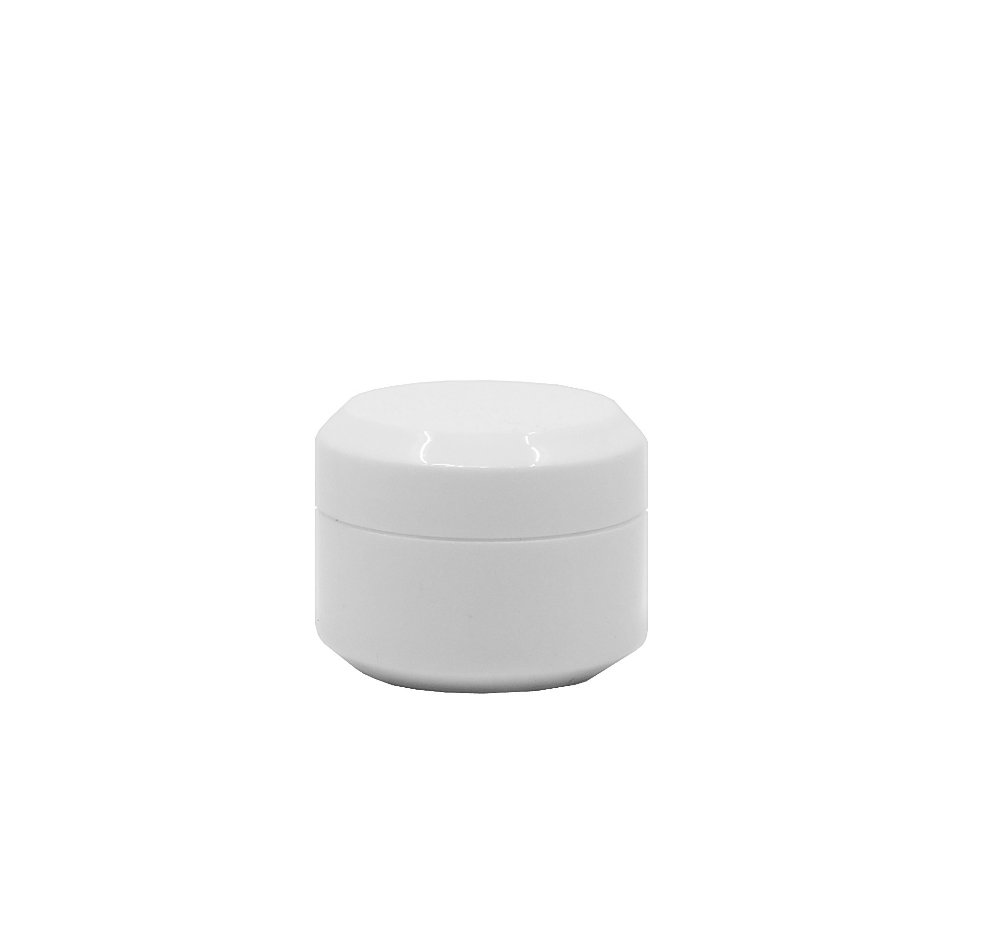 10g, Double Wall Opaque White Jar