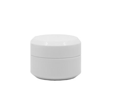 20g, Plastic Double Wall Jar, Opaque White