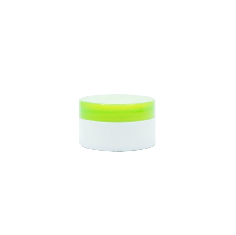 10g, Plastic Double Wall Jar w/ Yellow Green Cap