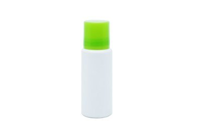 60ml, Plastic Cylindrical Bottle w/ Yellow Green (Screw Cap)