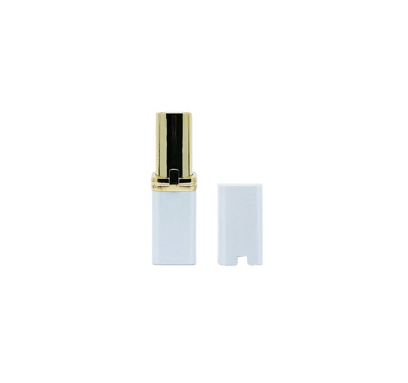 Plastic Lipstick Case w/ Shiny White