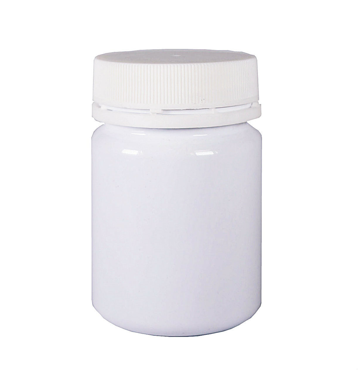100ml, PET, Vitamin Capsule Opaque White Plastic Bottle