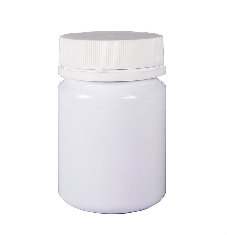 100ml, PET, Vitamin Capsule Opaque White Plastic Bottle
