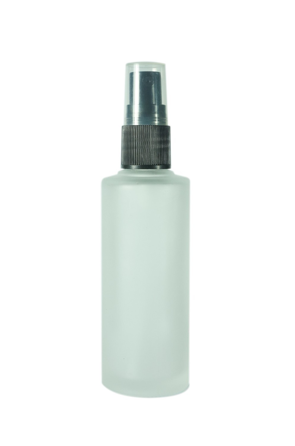 85ml Glass Cylindrical Frosted Bottle (plastic spray)
