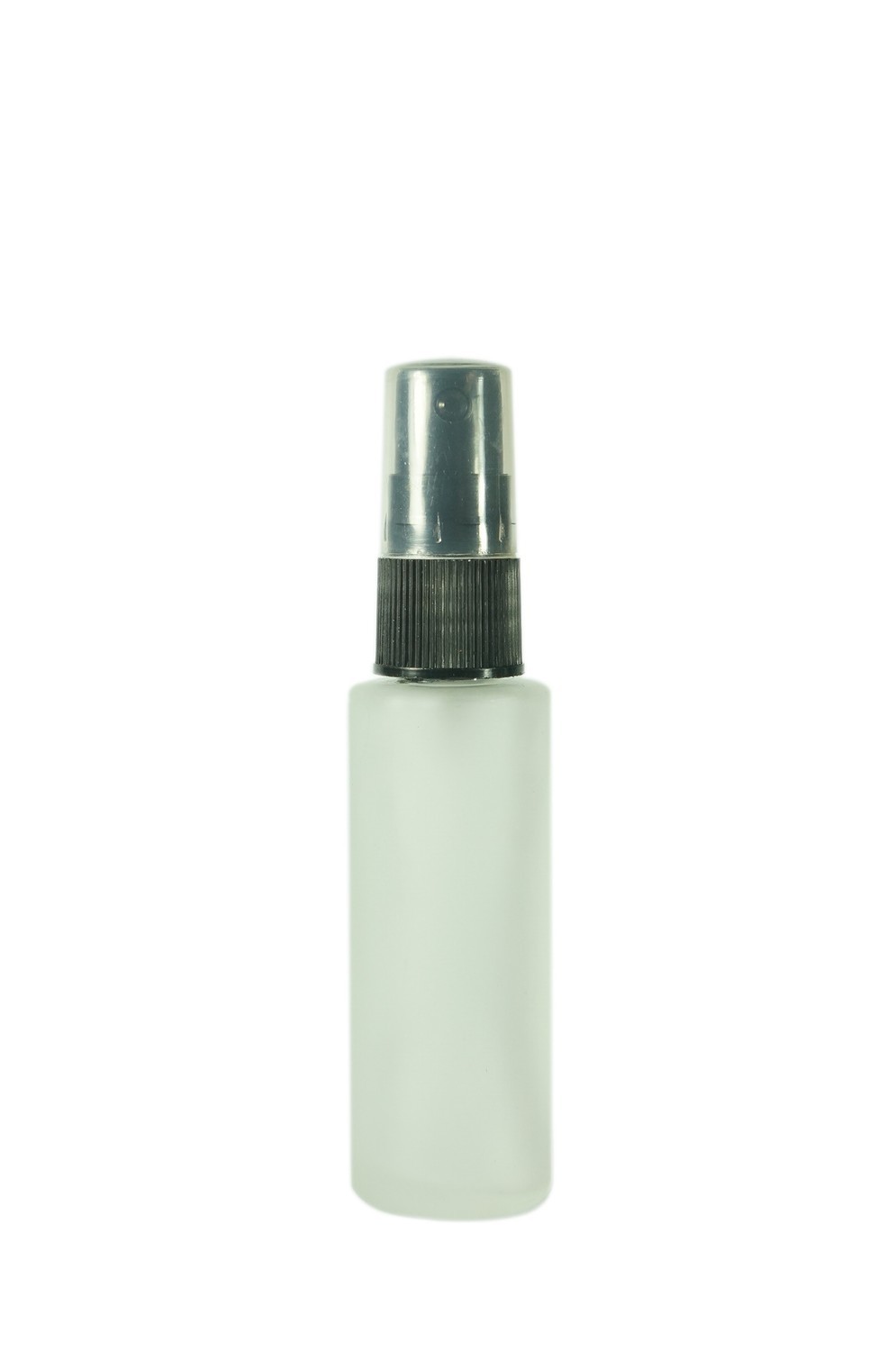 30ml Glass Cylindrical Frosted Bottle (plastic spray)