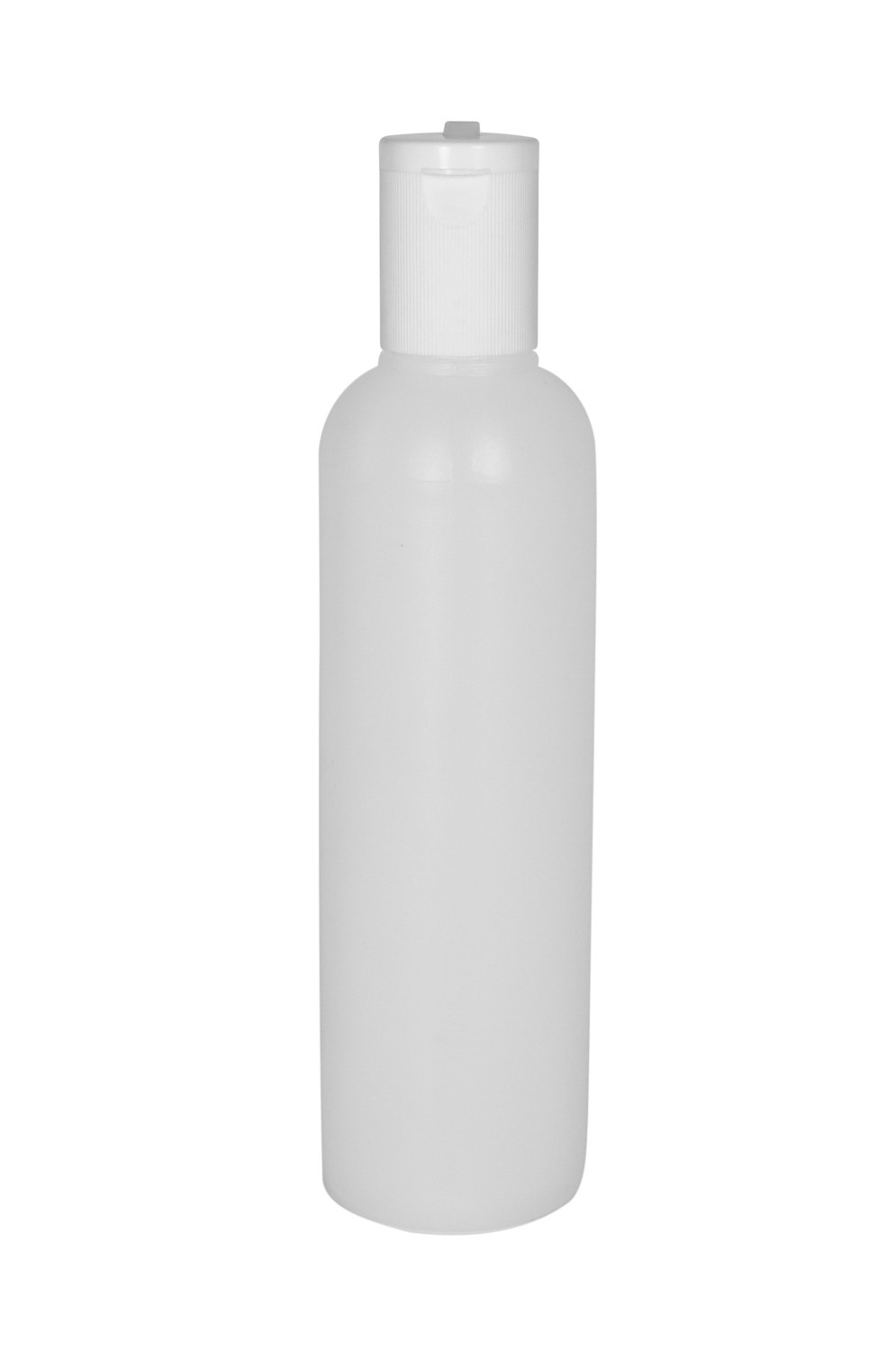 250ml Plastic Cylindrical Bottle, Flip Top Cap (BETA)