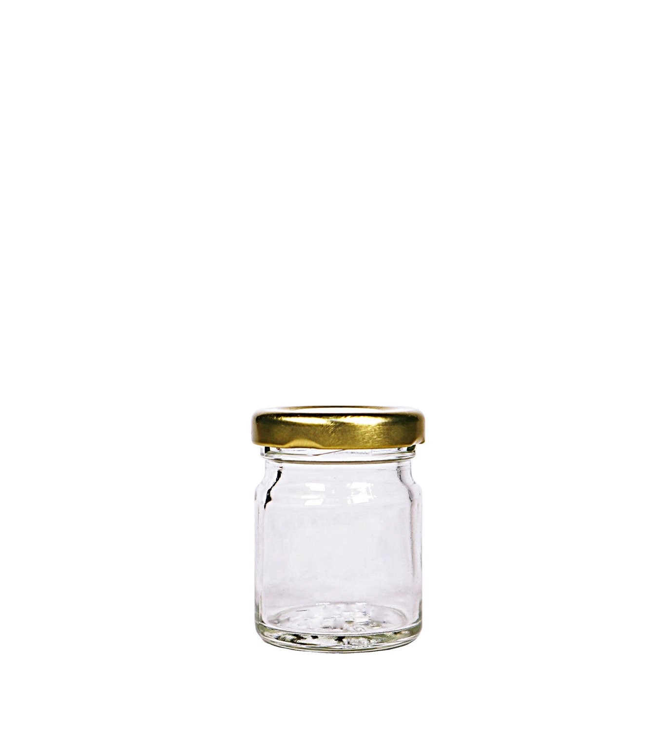 40ml Straight, Glass Jar (Metal Lug Cap)