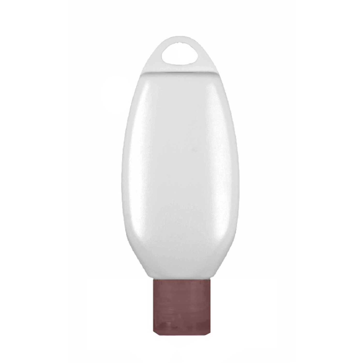 50ml, Oslo Tottle, Natural White, Brown Fliptop Cap