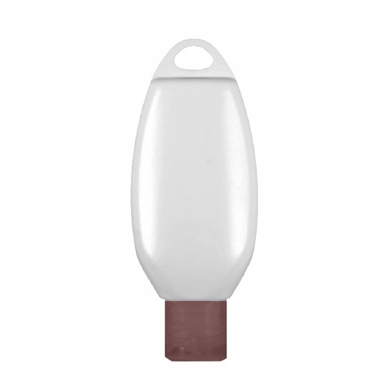 50ml, Oslo Tottle, Natural White, Brown Fliptop Cap