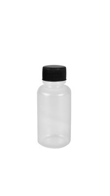 30 ml Plastic Round "Acetone" Bottle (Screw Cap)