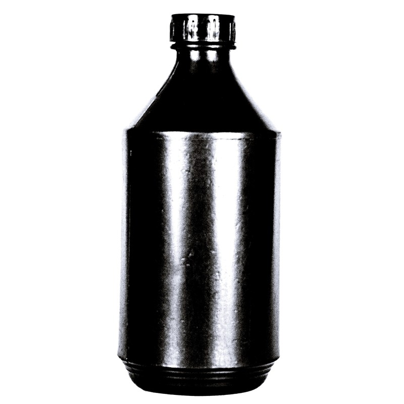 500ml Deroxide Bottle Black w/Cap &amp; Plug
