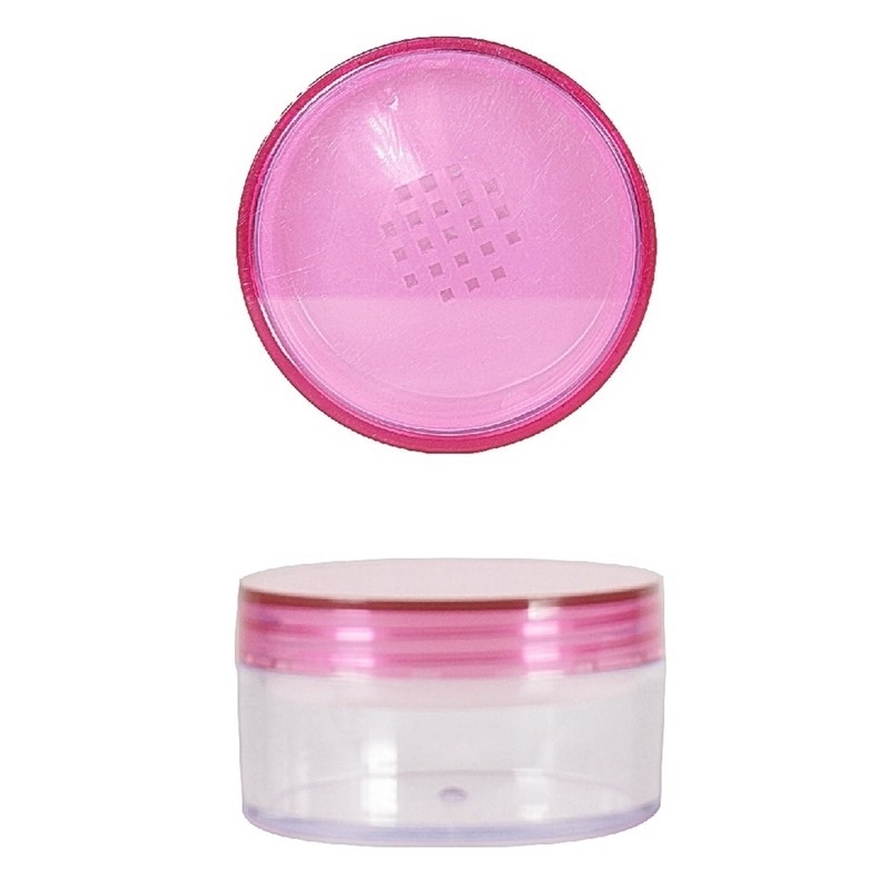 100g, Muji Jar with Sifter, Pink Cap