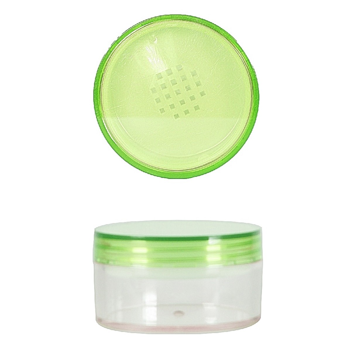 100g, Muji Jar with Sifter, Green Cap