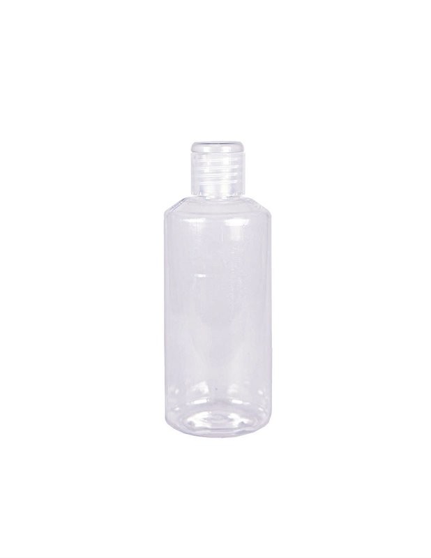 150ml, PET, Round Bottle, Clear, Fliptop Cap