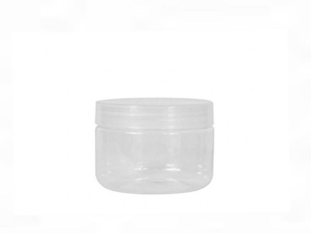 300ml, PET, Clear Jar, Clear Cap