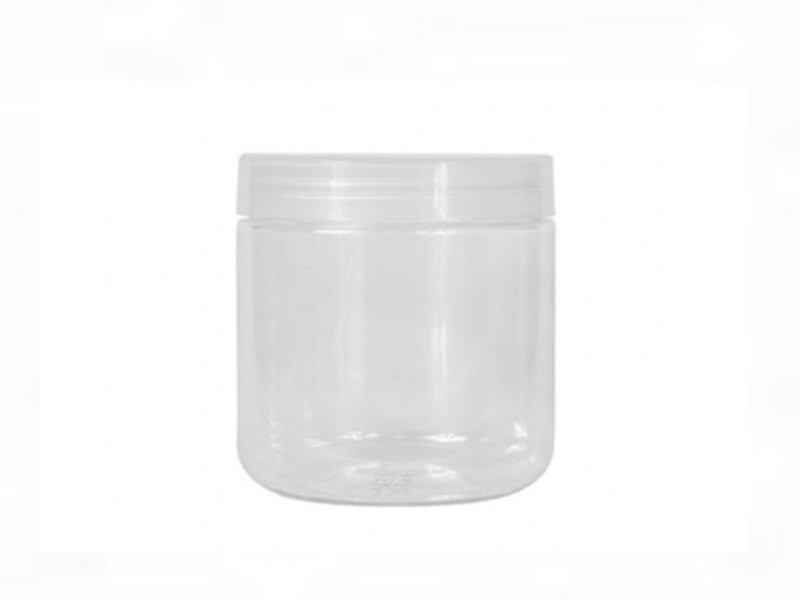 500ml, PET, Clear Jar, Clear Cap