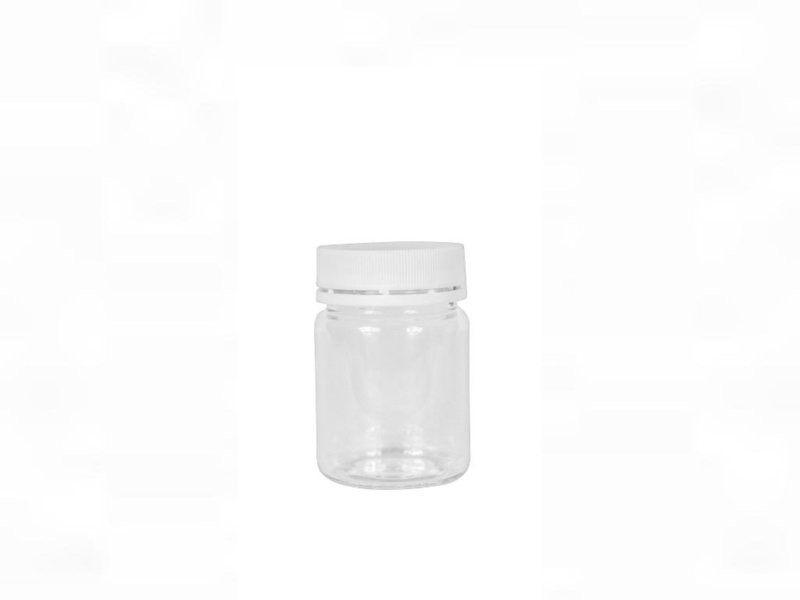 100ml,PET,Vitamin Jar,White Cap