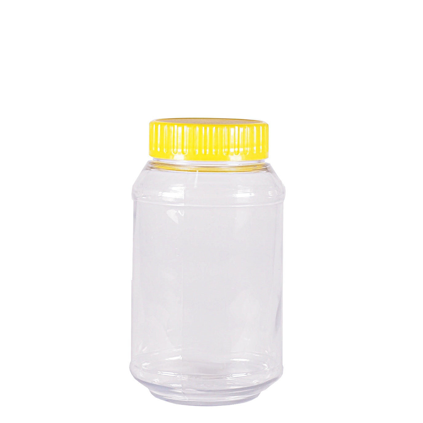300g, PET, Round Jar, Yellow Cap
