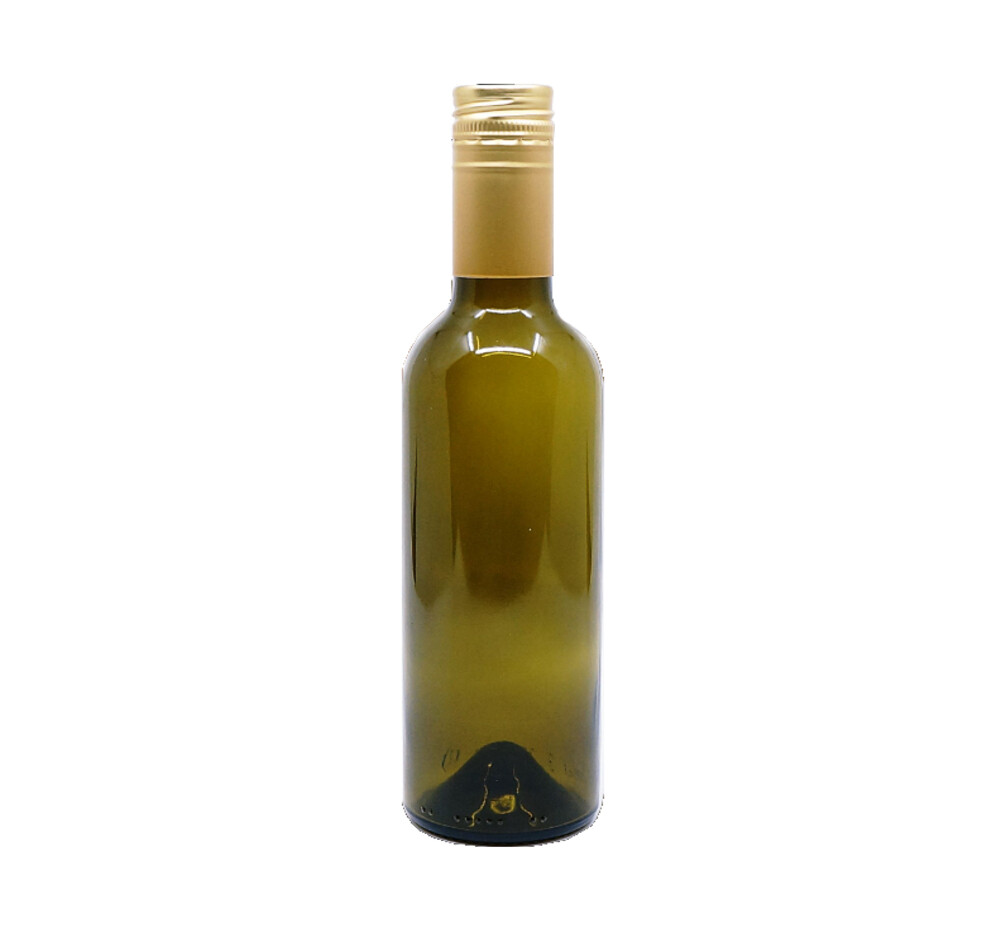 375ml, Wine Bottle, Antique, Gold Metal Screw Cap