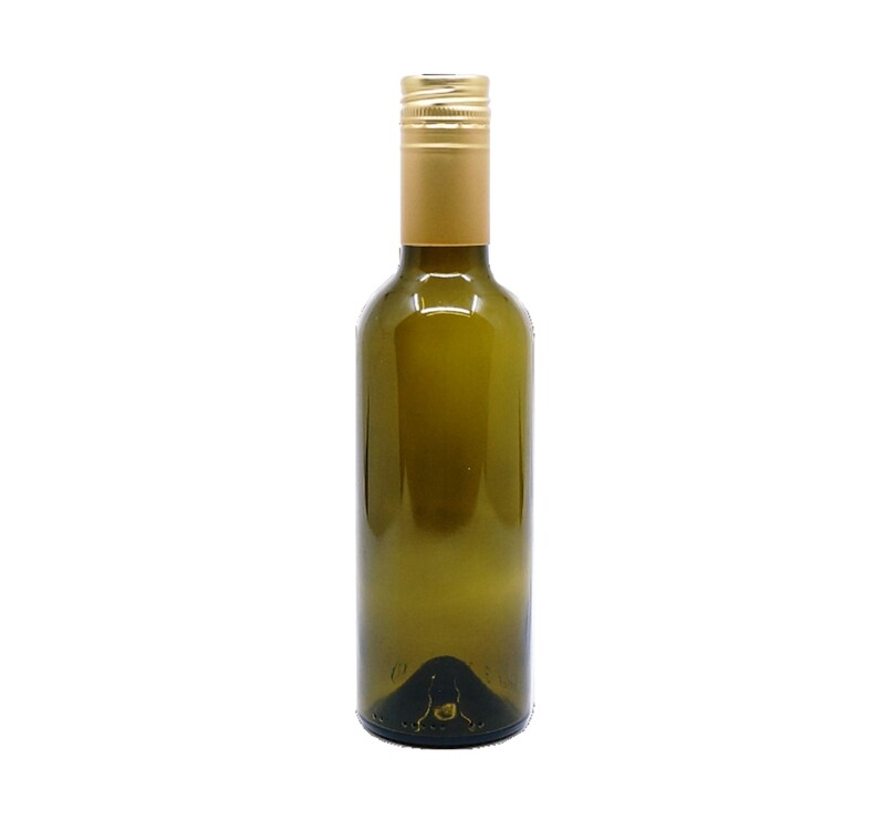 375ml, Wine Bottle, Antique, Gold Metal Screw Cap