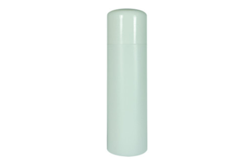 120ml Plastic Cylindrical Bottle (Dome Cap), Cap Color: white cap, Body Color: opaque white