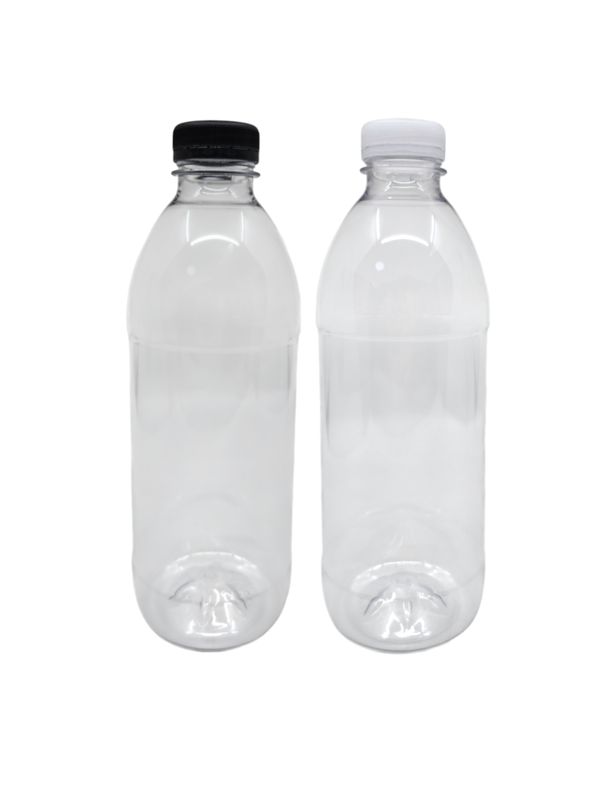 1000ml PET Plastic Round Juice Bottle with Tamper Cap