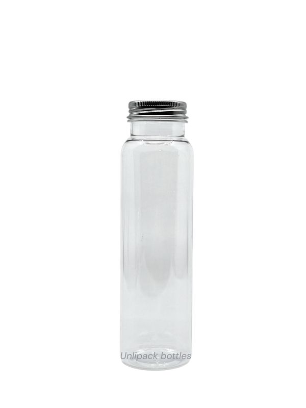 250ml VCO PET Plastic Bottle with Silver Aluminum Cap