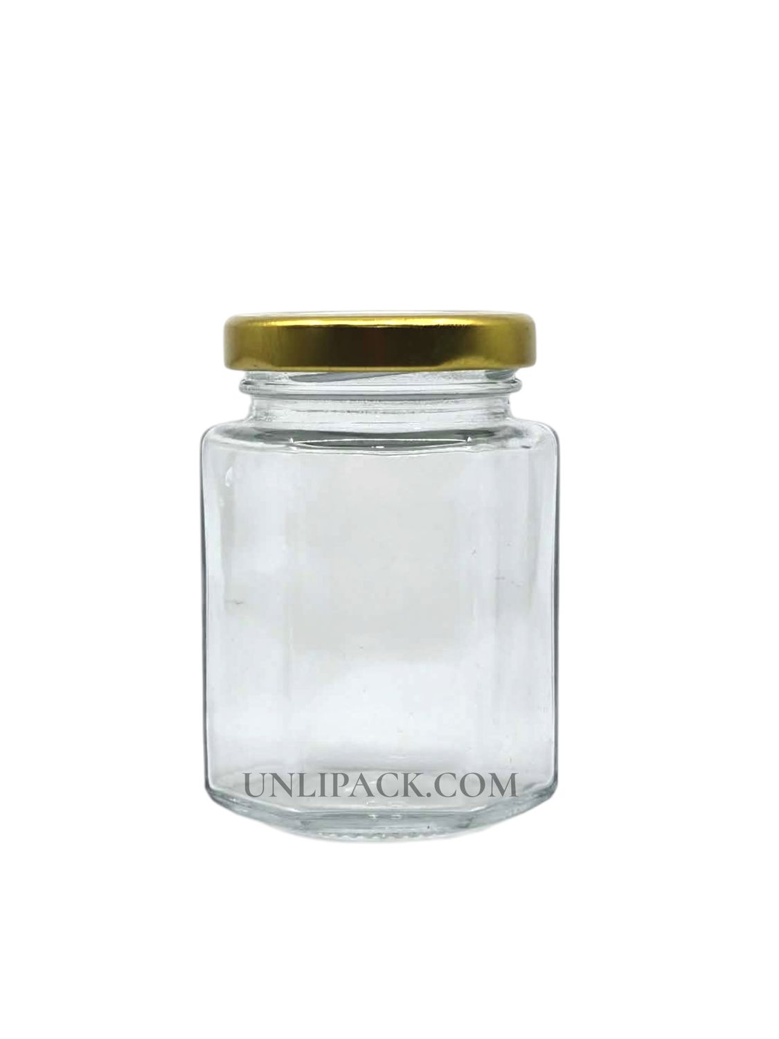 Hexagon Glass Jar