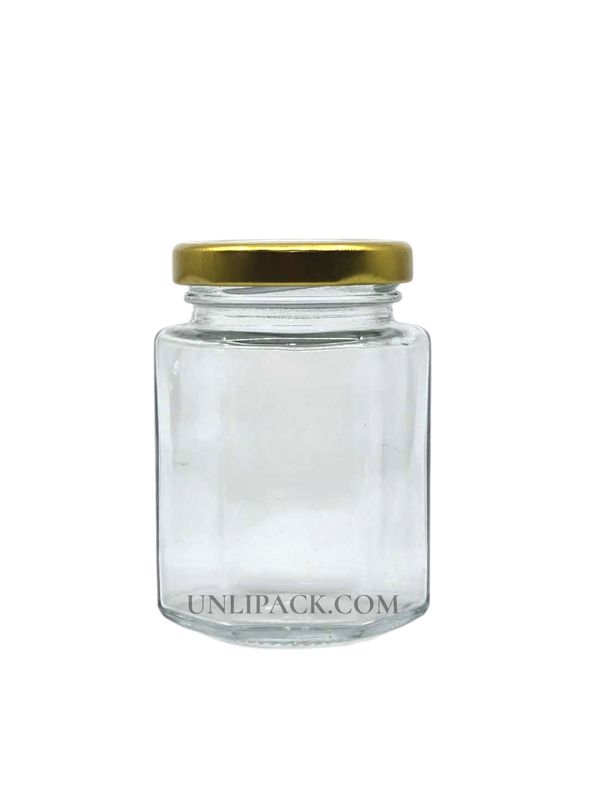 Hexagon Glass Jar