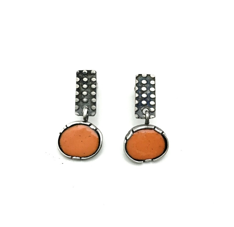 Orange Drop Earrings