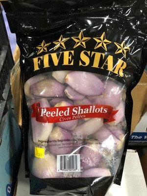 Shallots, Peeled 4/5lb. Prem.