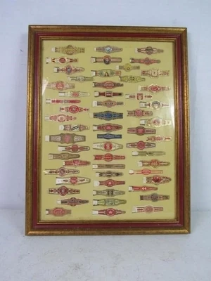 Collection - cigar bands professionally framed