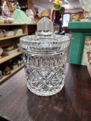 Biscuit Jar - ornate crystal