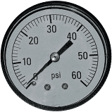 7500 PRESSURE GAUGE (BACK MOUNT) IPPG6024B