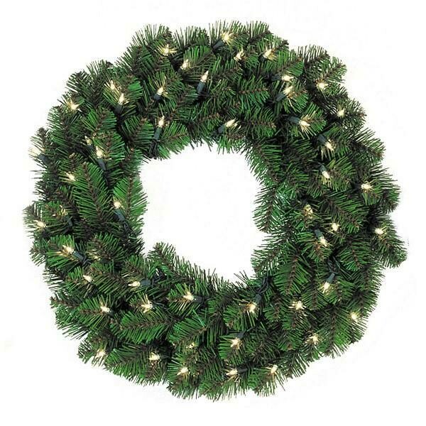 80072 24inch PRELIT WREATH