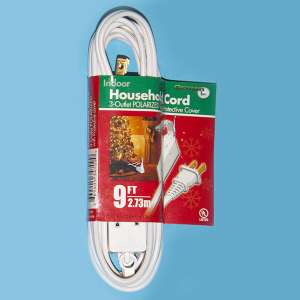 28150 9&#39; Extension Cord ( white)