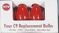 99993 C9 LED BULB RED