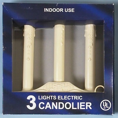 4811-02 3LT CANDOLIER w/clear bulbs