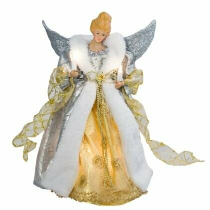 UL1998 12inch LIGHTED ANGEL TREE TOPPER