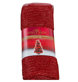Decorative Net Fabric Red/Gold/Silver PL0799