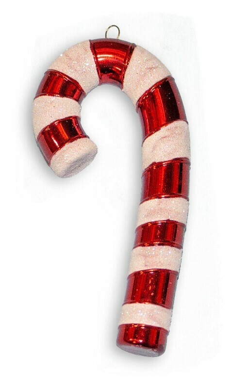 12106 6PK 5&quot; CANDY CANE ORNAMENT