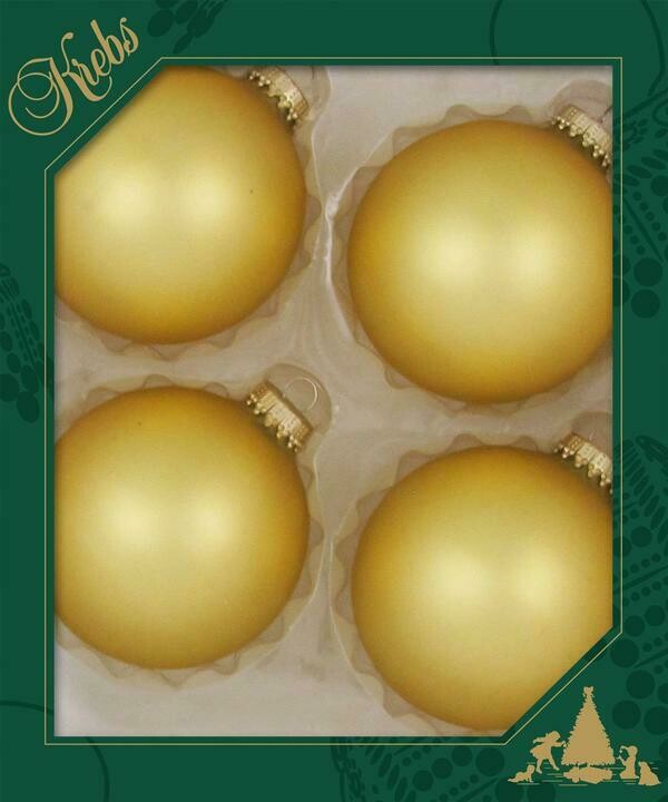 Gold velvet Balls 4pc 78217