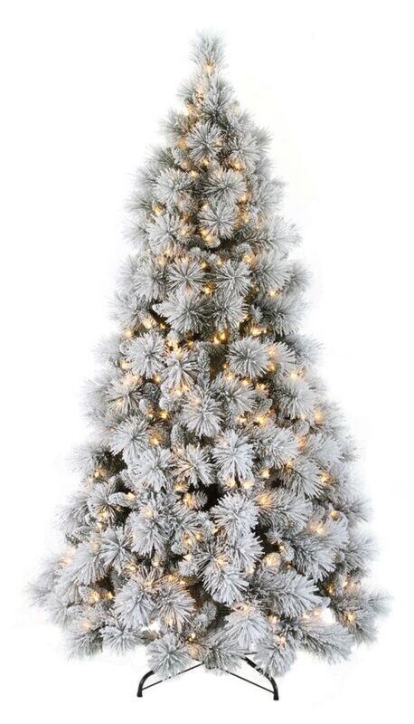 TREE#  40319 4.5&#39; White Mountain pre-lit CLEAR