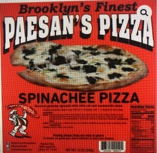 Paesan's Pizza SPINACHEE