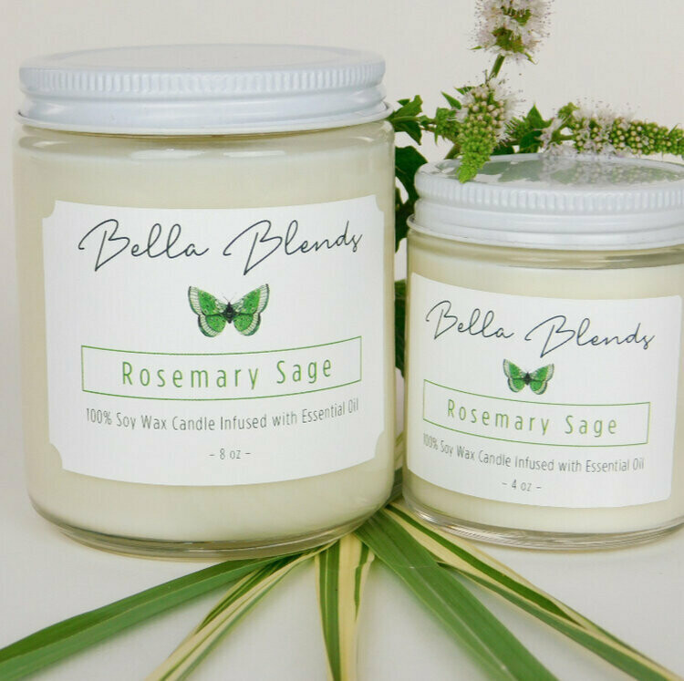 Candle Rosemary Sage 8oz