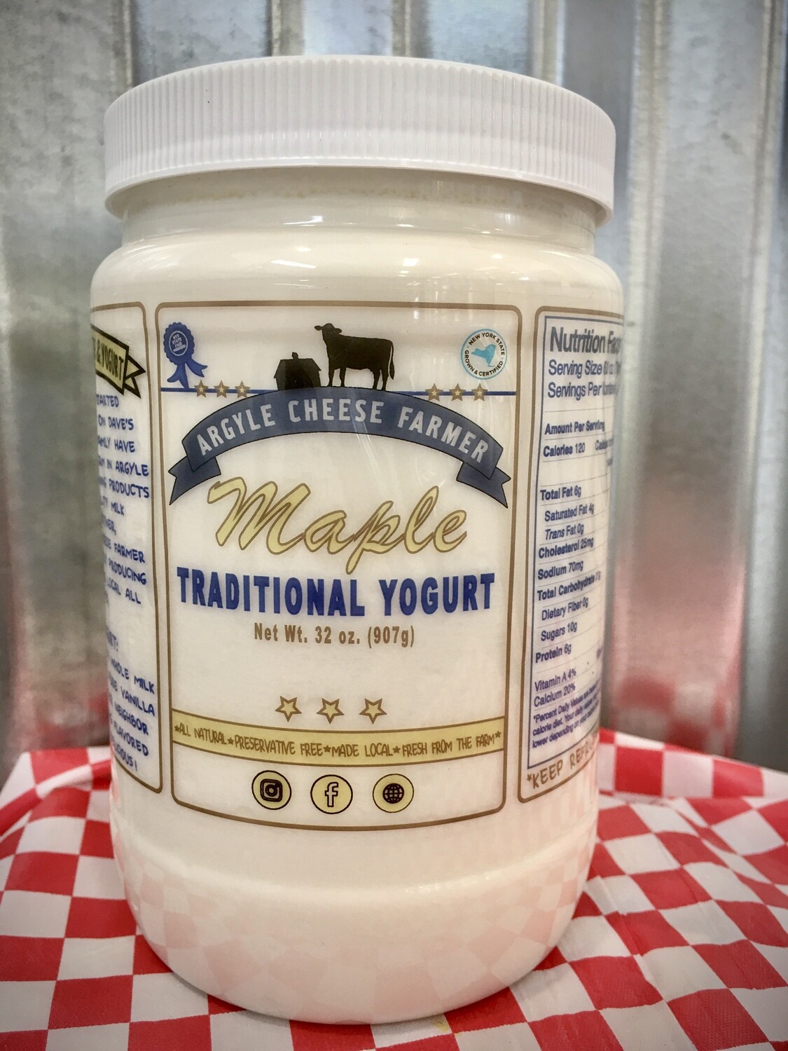 Yogurt Whole Milk Maple 32oz