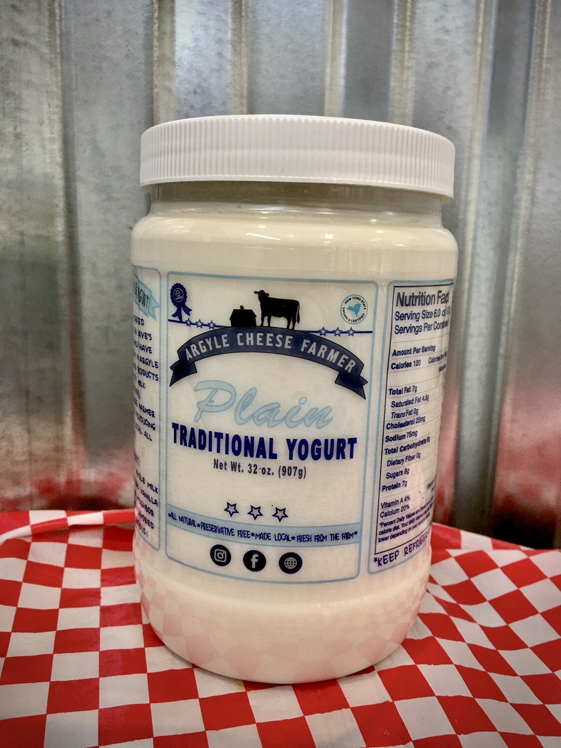 Yogurt Whole Milk Plain 32oz