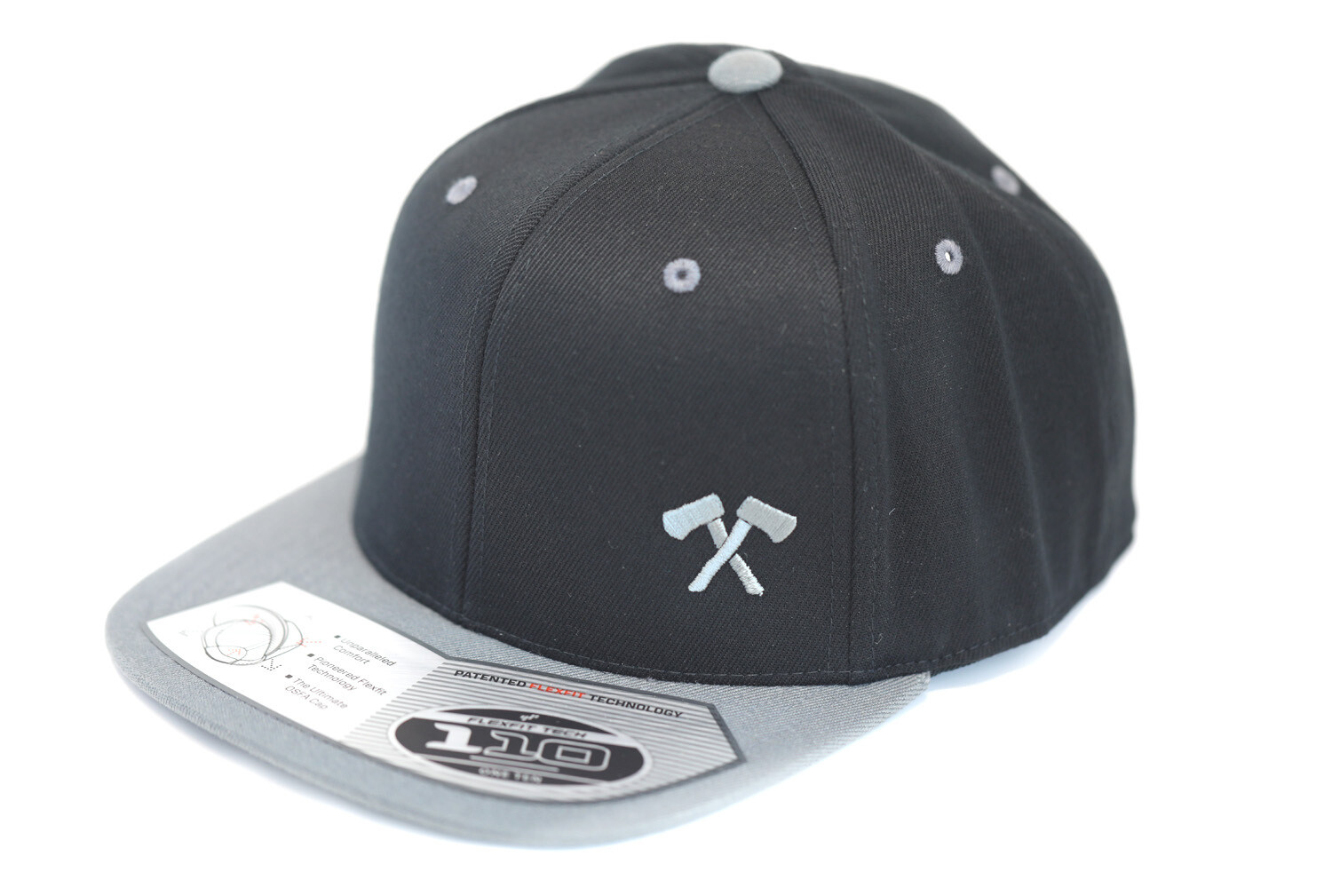 Flexfit Snapback Hat (Black/Grey)