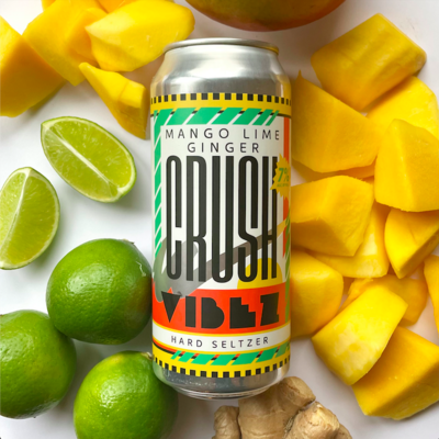 VIBEZ CRUSH: Mango Lime Ginger FRUITED SELTZER (4-pack)